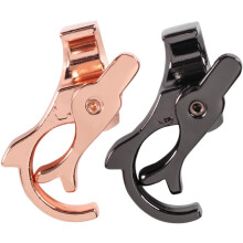 Anello sofisticato 2-in-1 finiture rosa e nero, per uso quotidiano