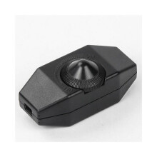 6pcs 1-60W Dimmable LED Dimmer (Rotary Dimmer) LED Dimmable, On/Off, 220-230V, CE Inline Switch, Black