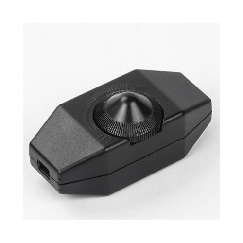 6pcs 1-60W Dimmable LED Dimmer (Rotary Dimmer) LED Dimmable, On/Off, 220-230V, CE Inline Switch, Black