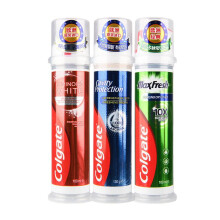 (blue) Colgate Upright Press Pump Toothpaste 100mL Cool Mint Fresh Breath Whitening Anti-Cavity