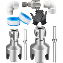 Filettatore tubo acqua 4 in 1, strumento interno/esterno per tubi 1/2" e 3/4"