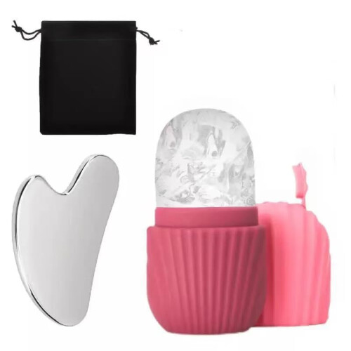 Váleček na obličej ledový a gua sha, silikon