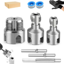 Filettatore tubo acqua 4 in 1, azionato da trapano per tubi 1/2"3/4"1"