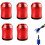 5 Pcs Screwdriver Magnetizer Ring Set, 1/4" Hex Bit Magnetic Holder for Drill Bits 1