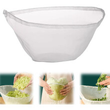 Gasa para filtrar, bolsa leche vegetal reutilizable malla fina con cordón