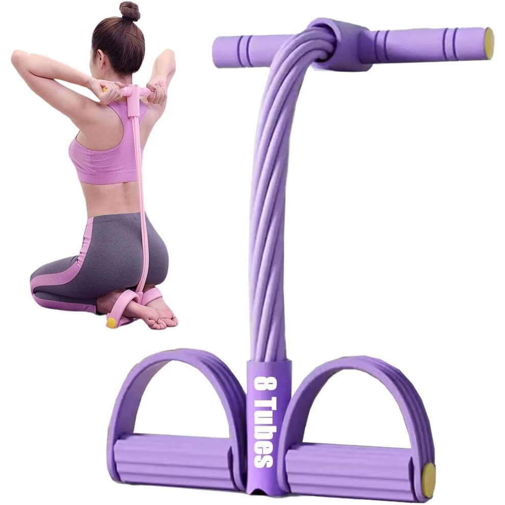 Photos - TRX & CrossFit 8 Tube Pedal Resistance Band Set, Foot Puller for Abdomen & Leg Stretching