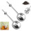 2 infuseurs thé rétractables, maille fine inox 1