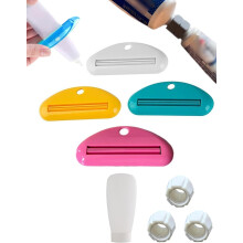 Tandpasta navuladapter, lekvrije snelle overbrengingsset met 4 knijpers en 3 adapters