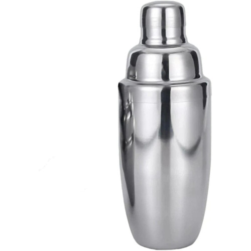 Set shaker mini cocktail, inox passoire alvéolée