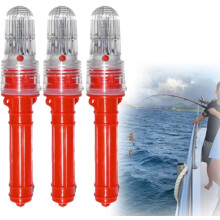 Set 3 segnali luminosi barca, LED emergenza marina per imbarcazioni