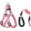 Dog Harness No Pull with Leash, Adjustable Vest with 2 Clips & Padded Handle 1