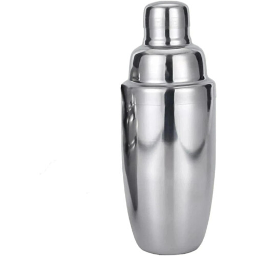 Set shaker mini cocktail, inox passoire alvéolée