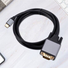 TYPE C to VGA Cable USB 3.1 to VGA Adapter 10Gbps HD Screen Cord for PC Laptop Monitor