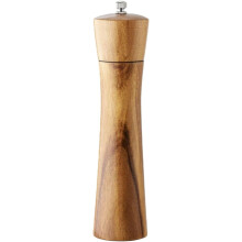 Holz Pfeffermühle, manuell, verstellbar, Akazienholz