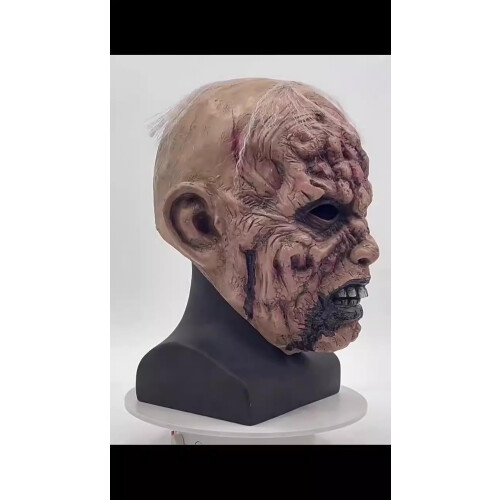 Zombie maska pro dospělé, latex na Halloween 1