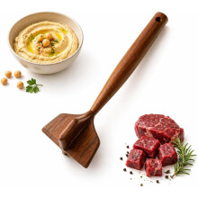 Hachoir viande bois teck, pour pomme de terre