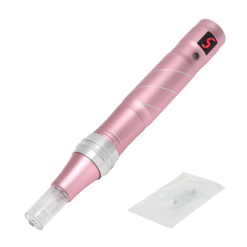 Caneta elétrica de microagulhas para pele facial. Microagulhamento. 2