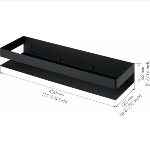 Επιτοίχιο ράφι ντους Inorco, 40x12,3x6,2 εκ. 1