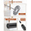Elektrische melkopschuimer, mini handmelkopschuimer van aluminiumlegering 4