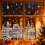 Stickers vitre Noël, réutilisables village 2