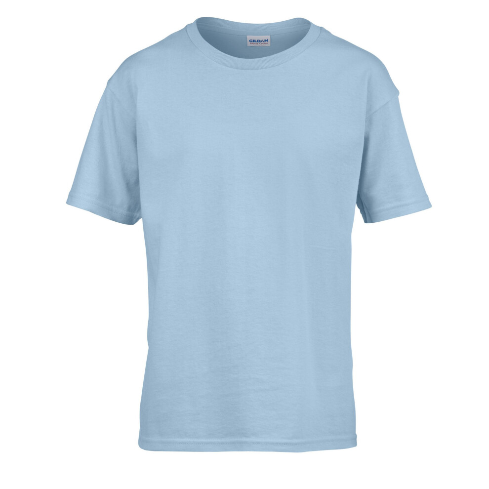 Gildan (9-11 Years, Light ) Childens/Kids Softstyle Ringspun T-Shirt Blue