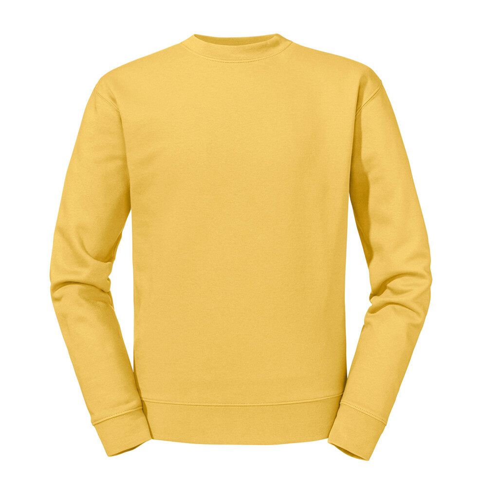 Russell (Xs, Mustard ) Mens Set-In Sweatshirt Yellow