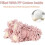 Serviette chien chenille, boule microfibre mains 3