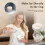 Bouteille eau silicone pliable avec paille, 2-en-1 2