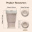 Bouteille eau silicone pliable avec paille, 2-en-1 8