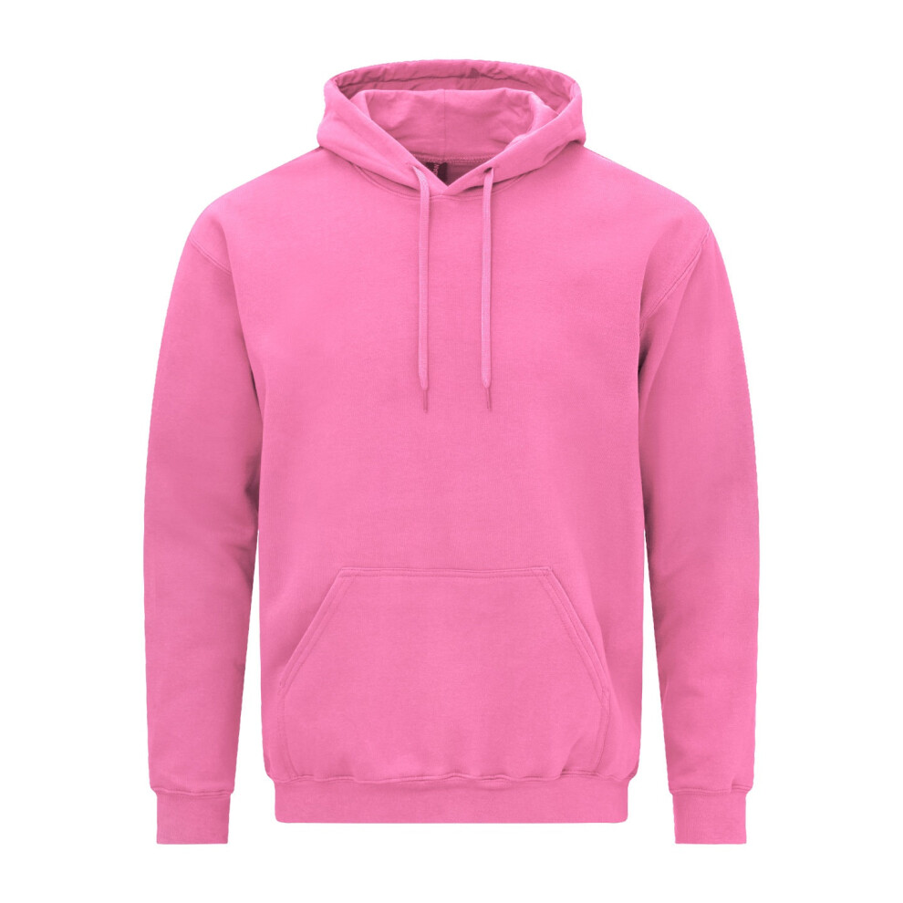 Gildan (S, Lemonade) Unisex Adult Softstyle Fleece Midweight Hoodie Pink