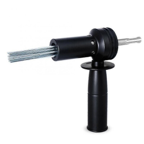 sds plus electric hammer needle scaler adapter for rust removal concrete drilling tile installation