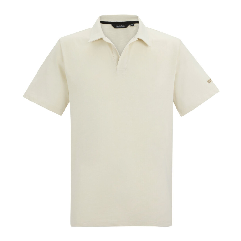 Regatta (M, Stone) Mens Hadvo Polo Shirt White