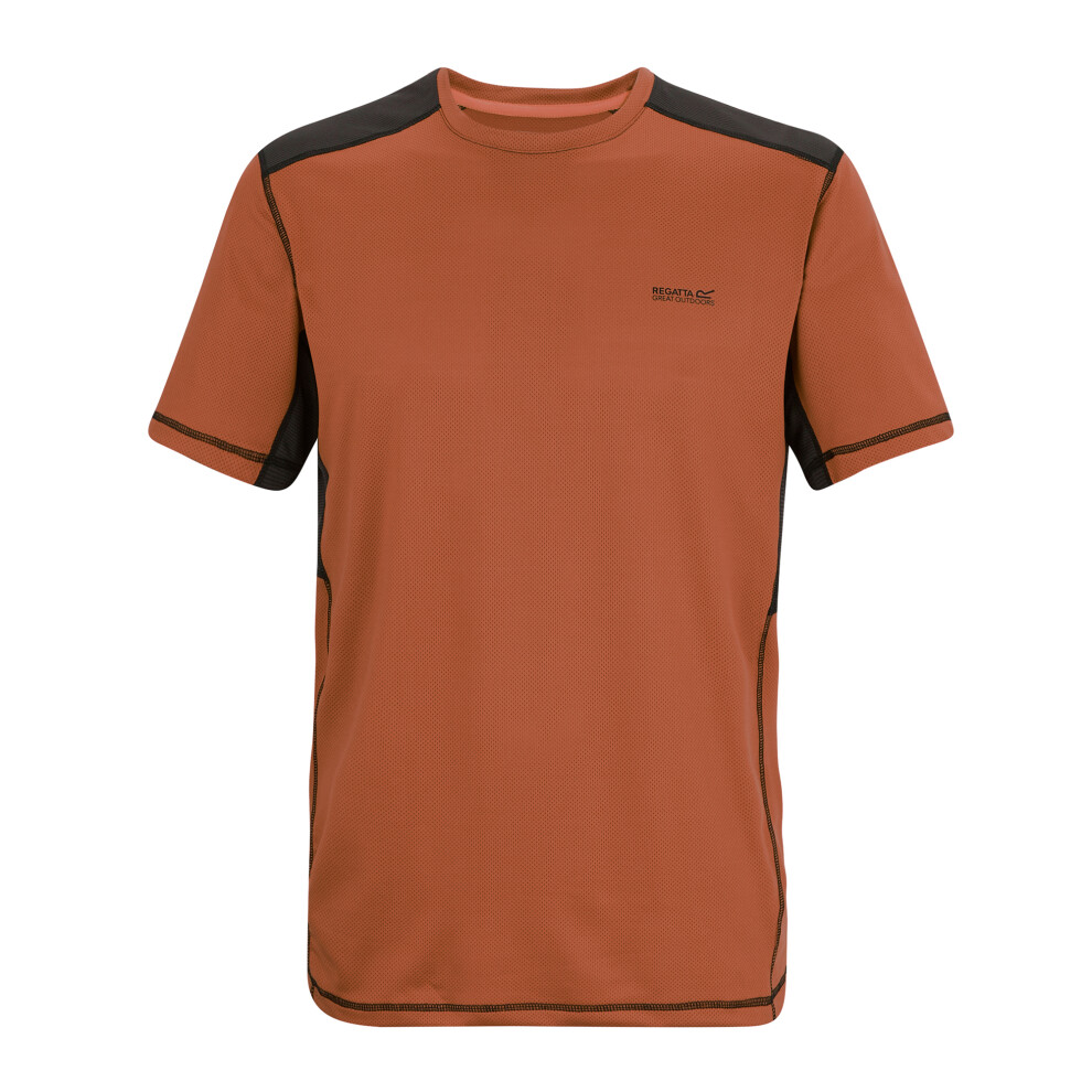 Regatta (Xxl, Brick/Black) Mens Virda T-Shirt Black