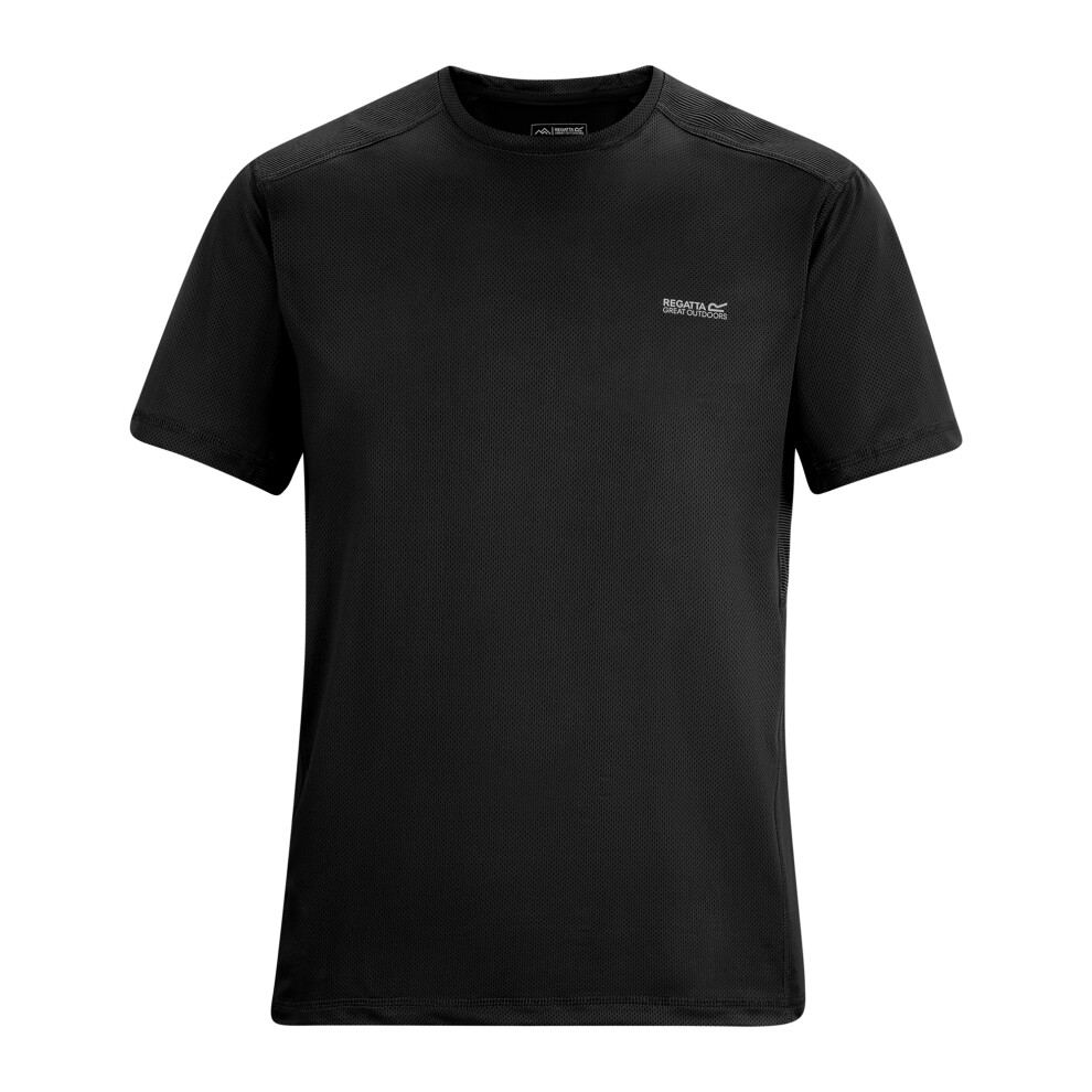 Regatta (Xxl, Ash/Black) Mens Virda T-Shirt Black