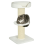Arbre à chat avec griffoir, centre d'activités, 2 plateformes, coussin crème 1