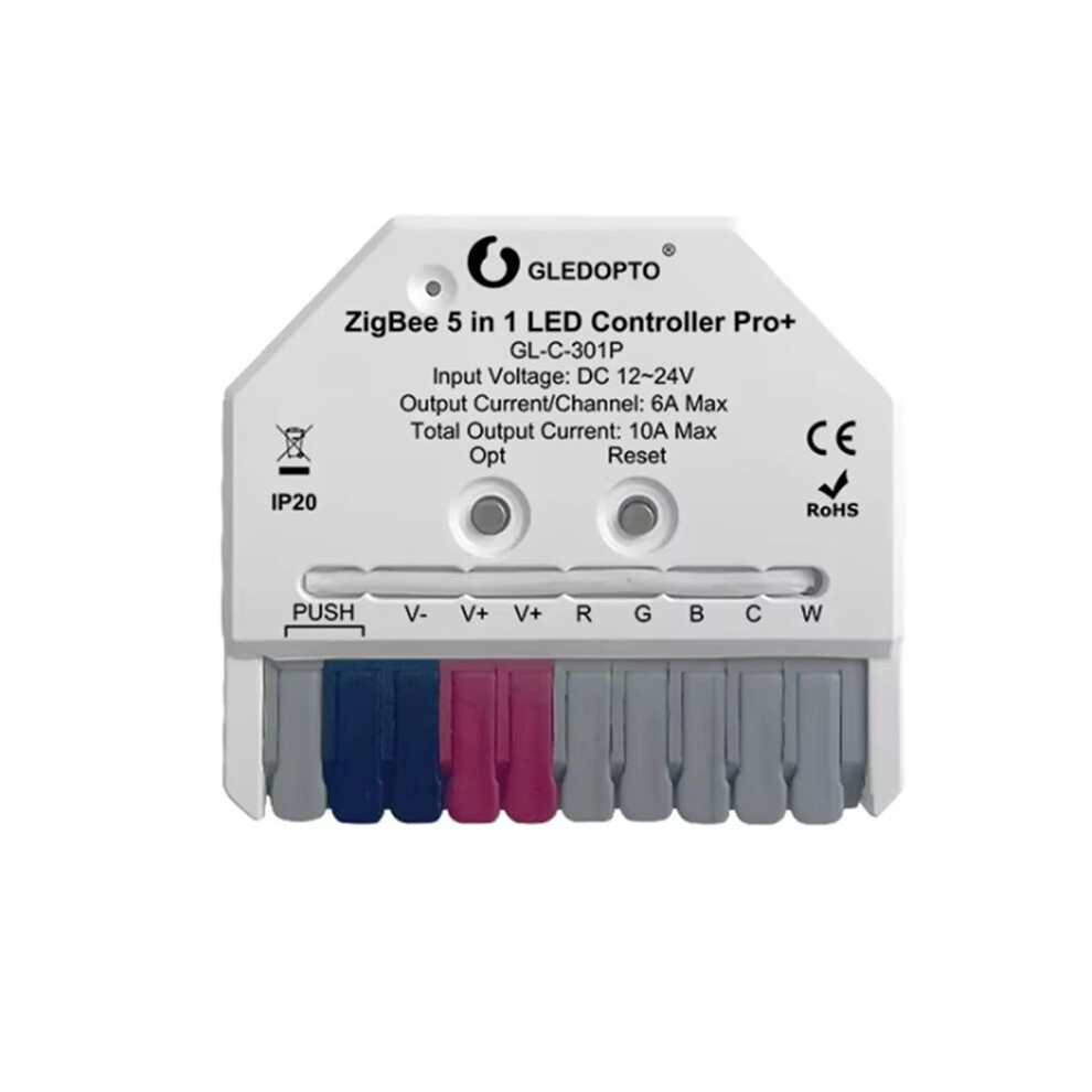 Gledopto Gl-C-301P Zigbee3.0 Pro+ Ultra 5 In 1 Led Strip Controller App Voice Control For Rgbcct Rgbw Wwcw Led Strip Lights 6032772531202