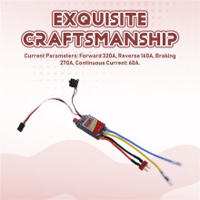 Controlador Electrónico de Velocidad ESC de 60 A para Motores de Escobillas 540/3650/3670 para Coches Modelo con Enchufe de Alimentación T