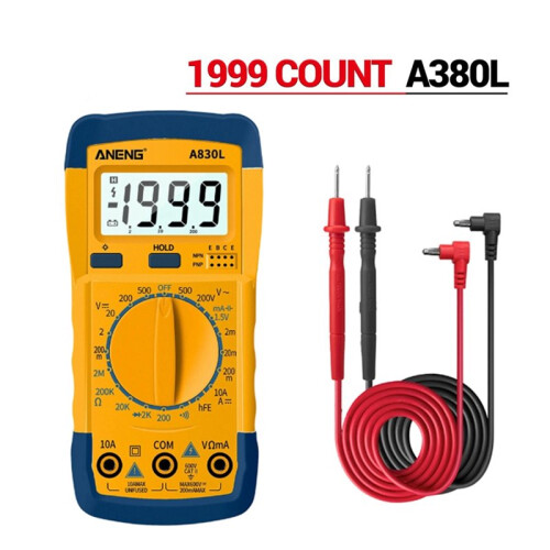 ANENG A830L  Pocket Digital Multimeter Multimetr LCD AC/ Voltage Current Diode Frequency Hand-Held Multimeter Tester Tool 1
