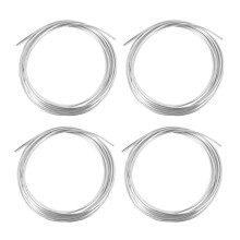 4 Piezas de 20 Pies de Moldura Cromada Tira de Ajuste del Borde de la Puerta del Coche Protector Contra Arañazos Cubierta Plateada