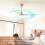 30 Stück Deckenventilatorfilter für Klingen - Aktivkohle-Deckenventilator-Luftreiniger-Pads - Deckenventilatorblatt-Luftfilter 6