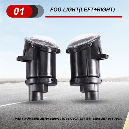 Front Bumper Grille Driving Light Halogen Fog Lamp Assembly for   B5.5 2000-2005 3B7941699A 3B7941700A 1