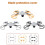Propeller Guard for Potensic ATOM 3 Drone Quick Release Propellers Protector Props Wings Blades Paddle Cage Cover Black 3
