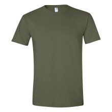 (XS, Military Green) Gildan Mens SoftStyle Ringspun T-Shirt