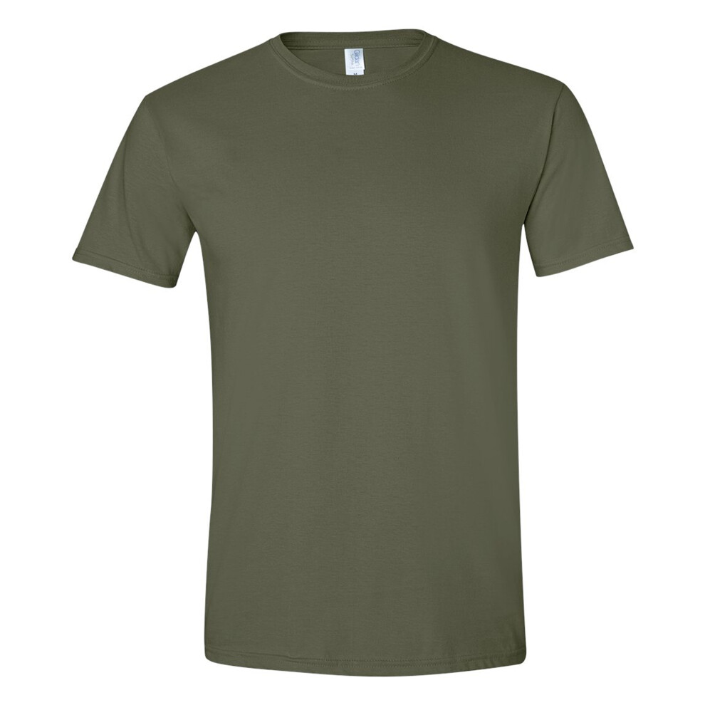 Gildan (Xs, Military Green) Mens Softstyle Ringspun T-Shirt