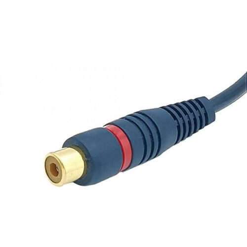 Cinch Cable Audio Splitter,15CM(RCA Y Cable, 2Pack, Blue) 2