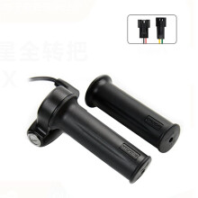 WUXING 81X Full Twist Throttle with Lock & Key E-Bike Right Handle Throttle for E Bikes or Electric Scooter Twist Accelerator