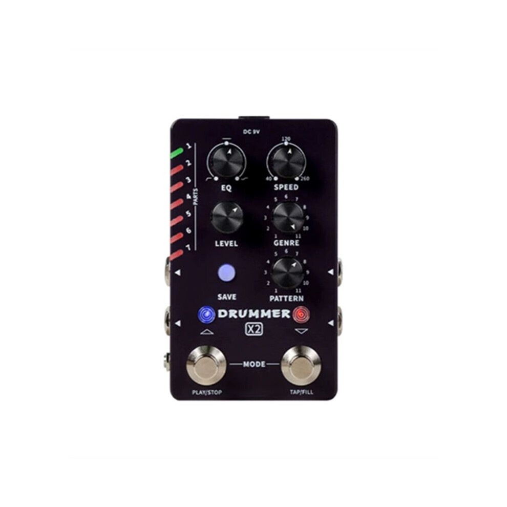 Standalone Drum Machine Drummer X2 Pedal 11 Different Variations For Live Performance And Practice Eu Plug 4711106239237