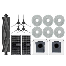 15 Pièces de Rechange pour Aspirateur Robot pour L40 Ultra AE / L40 Ultra ce: Brosses Latérales Principales, Lingettes de Nettoyage, Filtres et