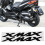 Motorcycle 3D Emblem Stickers Black 1