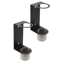 Oil Funnel Holder Wall Mount Funnel Holder with 2 Removable Collection Cups Oil Funnels Kit Organizer Bracket